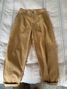 Madewell Pleated Balloon High Rise Chinos